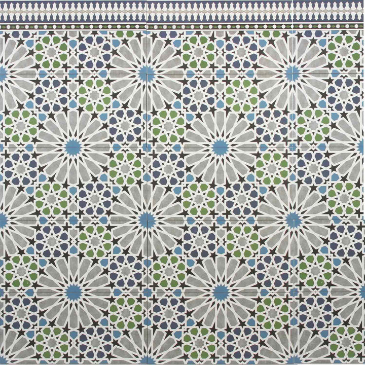 Moroccan wall tiles 50x25 cm – star mosaic