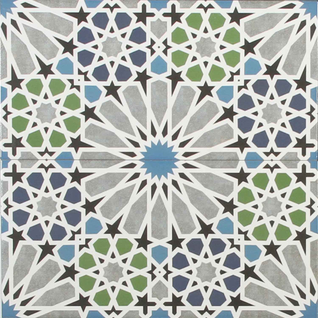 Moroccan wall tiles 50x25 cm – star mosaic