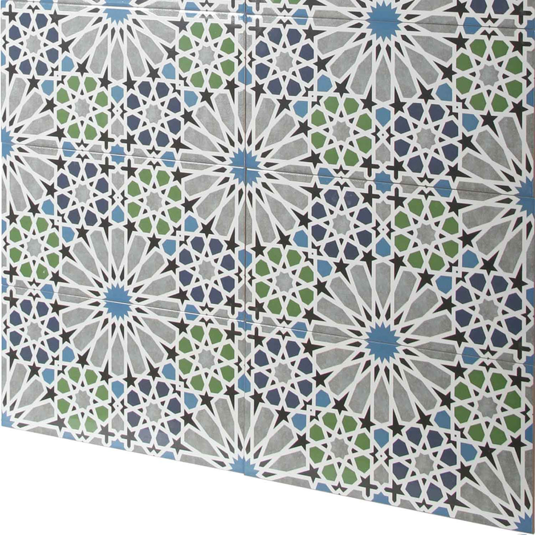 Moroccan wall tiles 50x25 cm – star mosaic