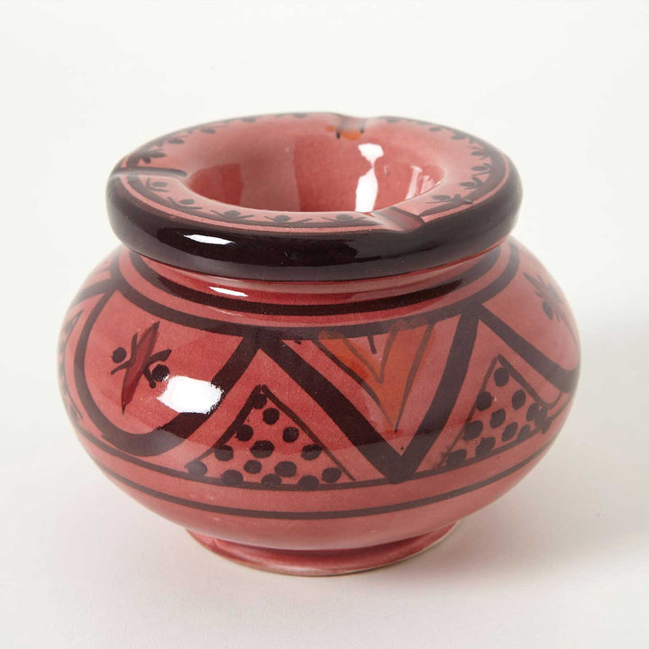 Ceramic ashtray red