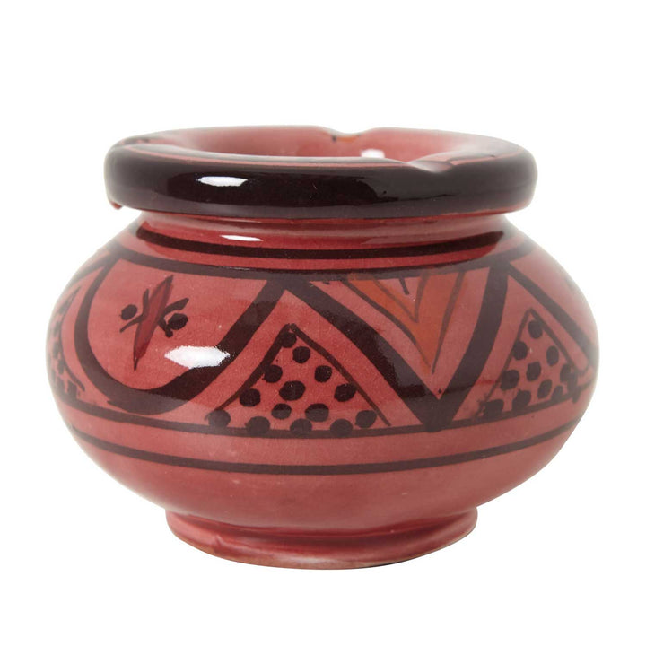 Ceramic ashtray red