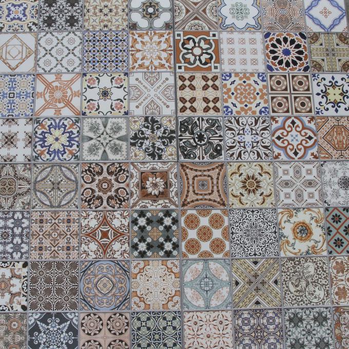 Patchwork tiles for walls and floors