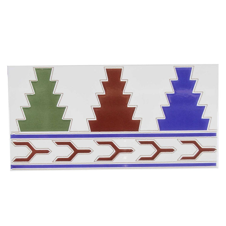 Moroccan tile border 28×14 cm – Oriental decorative frieze