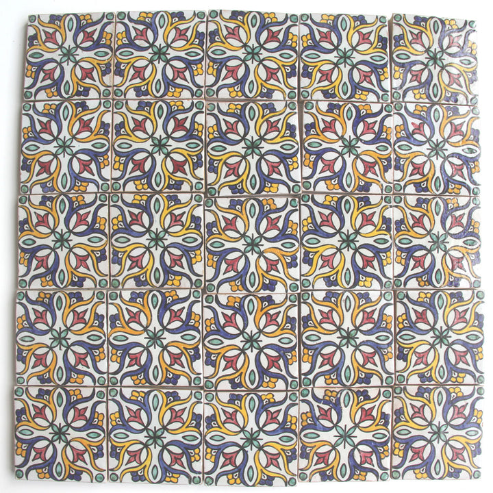 Hand-painted tile 10x10 cm – Boho