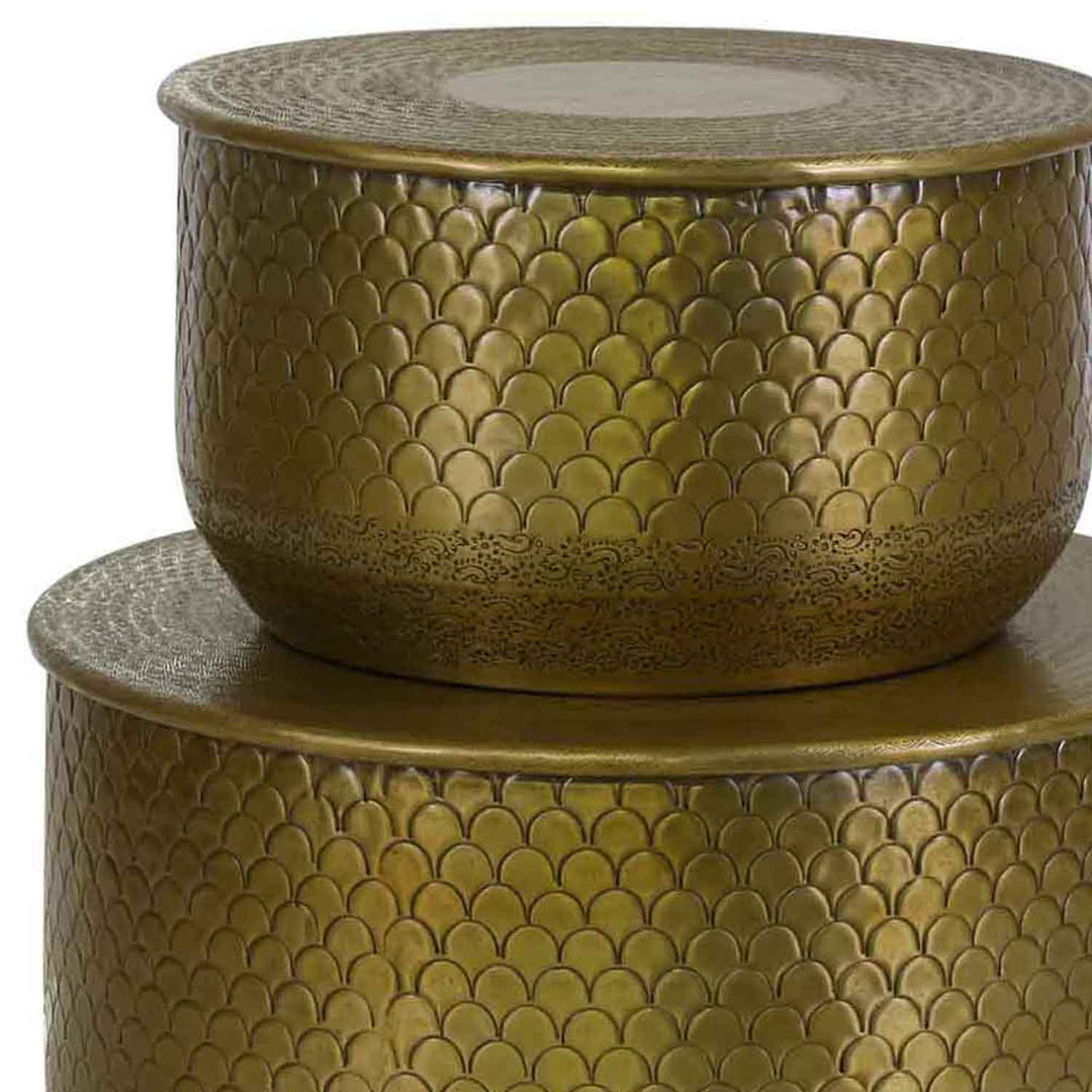 Oriental side table Alava Gold