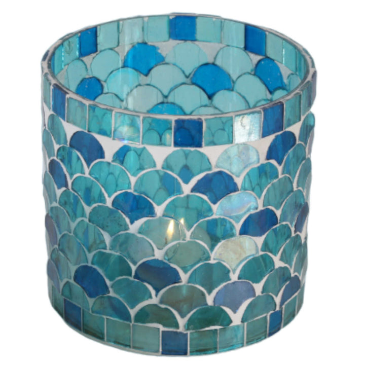 Oriental mosaic lantern Athens Light blue