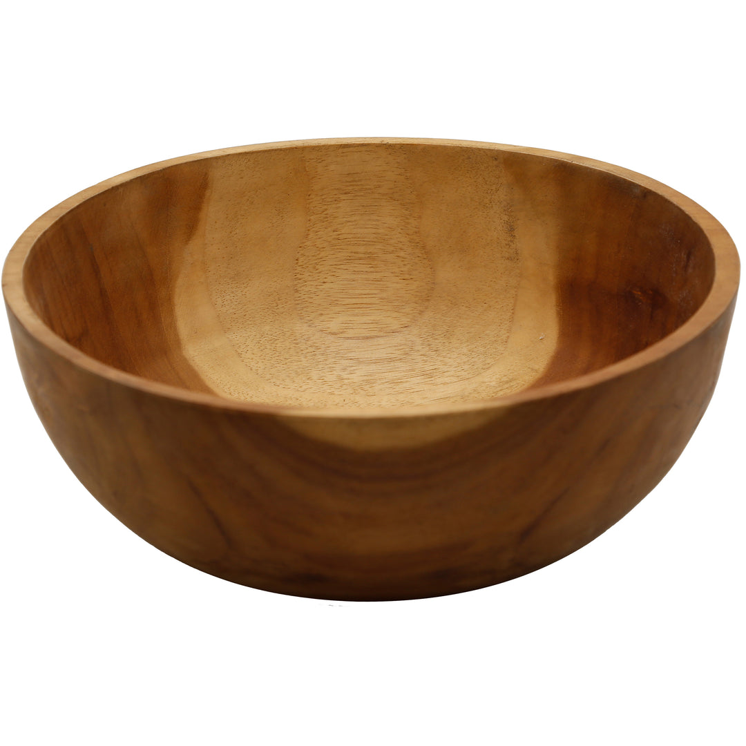 Handmade table decoration made of teak wood, finely sanded