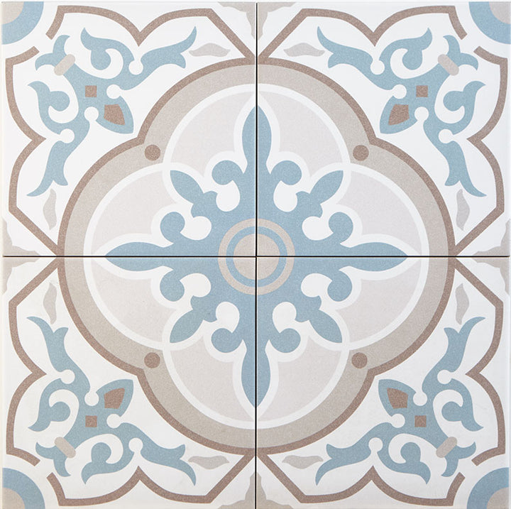 Cement look tiles grey-blue – 20x20 cm